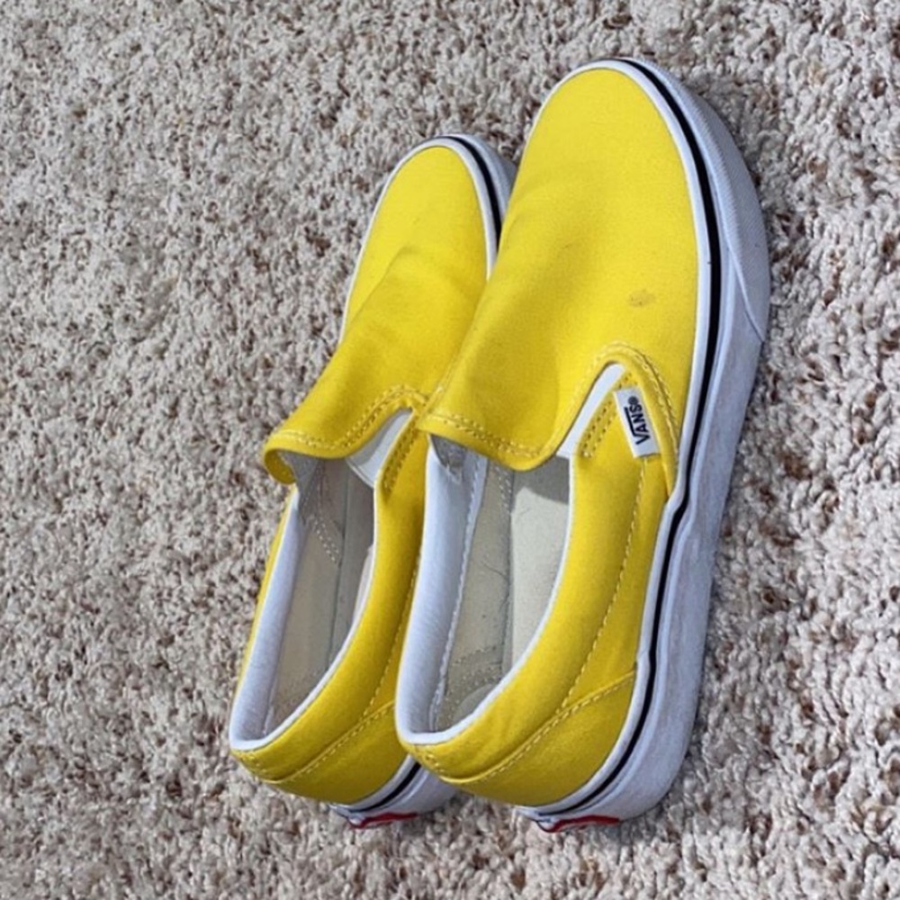 bright yellow vans